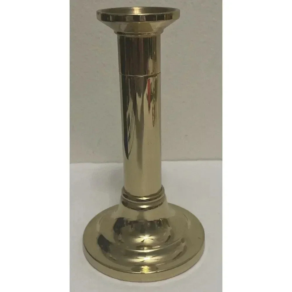 Baldwin Solid‎ Brass Taper Candlestick Holder 6 1/4"
